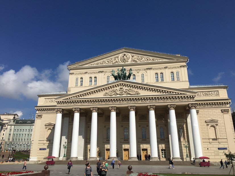 Le fameux théâtre Bolchoï (Большой Театр)