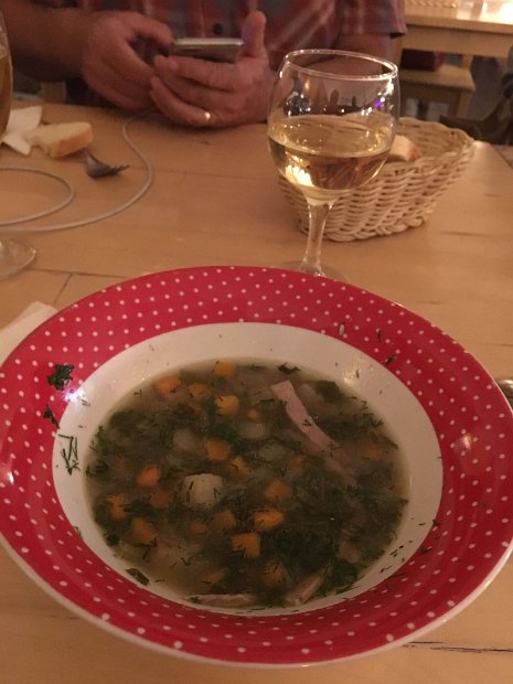 Je choisis un borsch.
