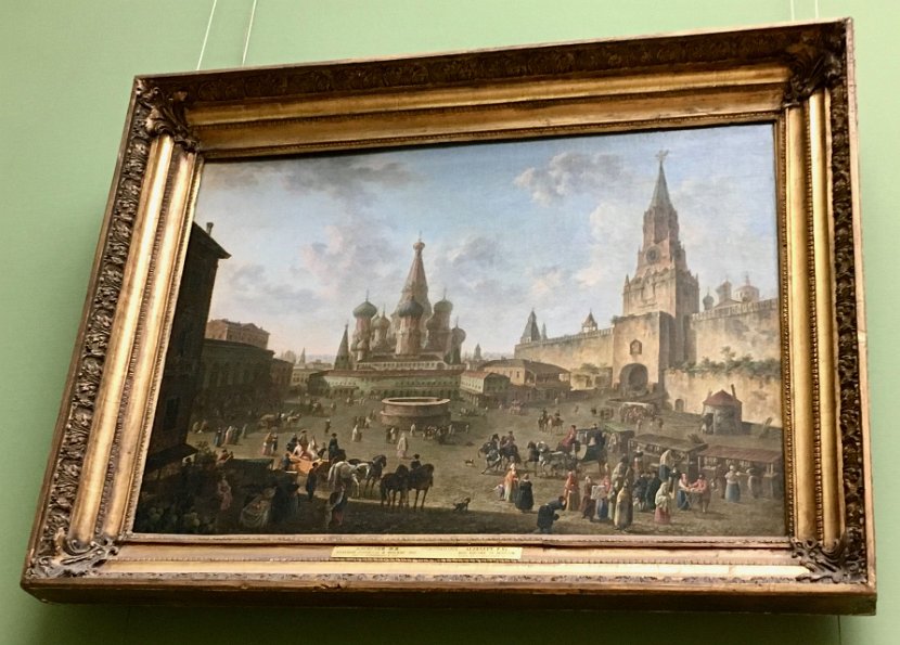 La Place rouge à Moscou par Fyodor Alekseyev (1801)
