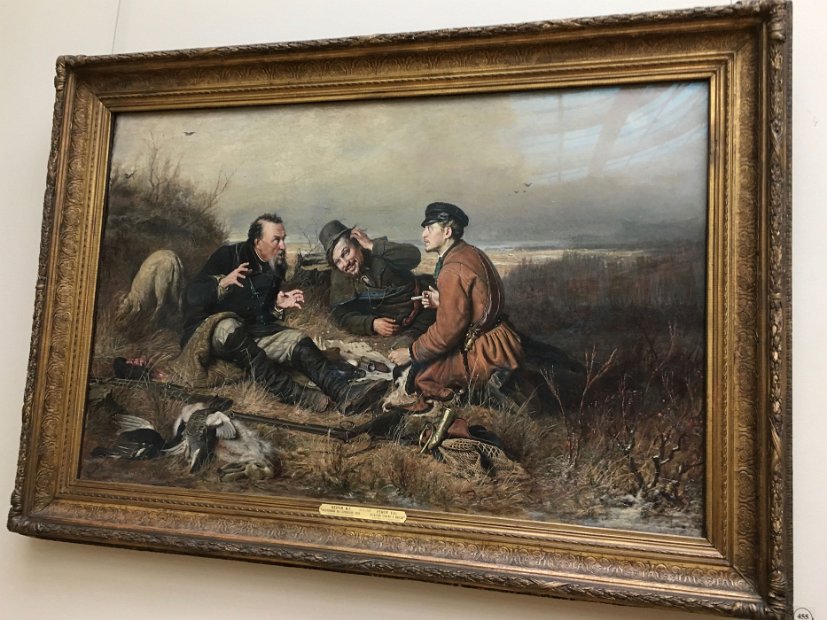 Les Chasseurs à la halte par Vassili Perov (1871)